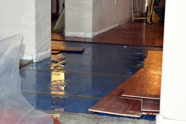 Professional Burst Pipe Cleanup technician working in Oak Creek, WI